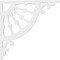 Ekena Millwork Wagon Wheel Architectural Grade PVC Bracket, 5/8"W X 22"D X 22"H BKTP01X22X22WW - alternate 2